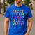 Monster ABC Cute Alphabet Halloween Teacher Costume Kids Men's Casual T-Shirt Royal Blue Monster ABC Cute Alphabet Halloween Teacher Costume Kids Men's Casual T-Shirt Royal Blue