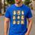 Music Teacher Orchestra Spooky Halloween Ghost Band Men's Casual T-Shirt Royal Blue