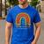 Music Teacher I Teach My Favorite Musicians Autumn Rainbow Men Women Men's Casual T-Shirt Royal Blue
