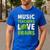 Music Teachers Love Brains Cute Teaching Halloween Men's Casual T-Shirt Royal Blue