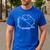 Nerdy Hippotenuse Hypotenuse Hippopotamus Math Teacher Men's Casual T-Shirt Royal Blue
