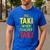 No Taki When Teacher Taki Education Classroom Teacher Men's Casual T-Shirt Royal Blue