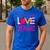 In October We Wear Pink Love Teacher Breast Cancer Awareness Men's Casual T-Shirt Royal Blue
