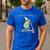 Off To Teach English Scooter Frog ESL Teacher Literature Men's Casual T-Shirt Royal Blue