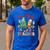 One Merry Teacher Groovy Christmas Tree Pjs Xmas Teacher Men's Casual T-Shirt Royal Blue One Merry Teacher Groovy Christmas Tree Pjs Xmas Teacher Men's Casual T-Shirt Royal Blue