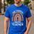 One Thankful Math Teacher Leopard Rainbow Thanksgiving Men's Casual T-Shirt Royal Blue One Thankful Math Teacher Leopard Rainbow Thanksgiving Men's Casual T-Shirt Royal Blue