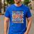 One Thankful Teacher Thanksgiving Groovy Fall Autumn Teacher Men's Casual T-Shirt Royal Blue One Thankful Teacher Thanksgiving Groovy Fall Autumn Teacher Men's Casual T-Shirt Royal Blue