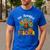 One Thankful Teacher Thanksgiving Turkey Cute Crayon Pencil Men's Casual T-Shirt Royal Blue One Thankful Teacher Thanksgiving Turkey Cute Crayon Pencil Men's Casual T-Shirt Royal Blue