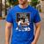 Overworked Underpaid Always Grading Teacher Men's Casual T-Shirt Royal Blue