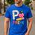 P Is For Pre K Teacher Student Pencil Apple Back To School Men's Casual T-Shirt Royal Blue