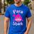 Para Shark Paraprofessional Female Teacher Men's Casual T-Shirt Royal Blue
