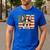 Patriotic Boston Terrier Dog Lover USA Flag 4th Of July For Men Women Kids Men's Casual T-Shirt Royal Blue