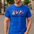 Peace Love Books Librarian Teacher Life Book Library Tie Dye Men's Casual T-Shirt Royal Blue