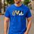 Peace Love Boston Terrier Boston Terrier Lover Dog Mom Men's Casual T-Shirt Royal Blue