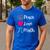 Peace Love Math Maths Teacher Pi Symbol Men Women Men's Casual T-Shirt Royal Blue