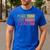 Peace Love Science Lovers Math Chemistry Teacher Men's Casual T-Shirt Royal Blue