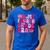 Pink Fourth Grade Era 4th Back To School Grade Teacher Men's Casual T-Shirt Royal Blue