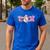 Pink Ghost Teach Halloween Teacher In Spooky Season Men's Casual T-Shirt Royal Blue