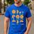 Pizza Slice Fraction Math Teacher Back To School Educational Men's Casual T-Shirt Royal Blue