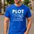 Plot It Builds Character Book Reading Teacher Men's Casual T-Shirt Royal Blue Plot It Builds Character Book Reading Teacher Men's Casual T-Shirt Royal Blue