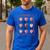 Pre K Is My Jam Teacher Team Crew Preschool Cute Strawberry Men's Casual T-Shirt Royal Blue