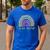 Pre-K Preschool Kindergarten Future Teacher Rainbow Men's Casual T-Shirt Royal Blue