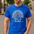 Pre-K Teacher Leopard Boho Rainbow Back To School Men's Casual T-Shirt Royal Blue