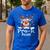 Pre-k Teacher Squad Reindeer Teacher Christmas Men's Casual T-Shirt Royal Blue