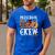 Preschool Boo Crew Teacher Halloween Men's Casual T-Shirt Royal Blue