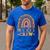 Preschool Crew Cute Leopard Rainbow Back To School Teachers Men's Casual T-Shirt Royal Blue Preschool Crew Cute Leopard Rainbow Back To School Teachers Men's Casual T-Shirt Royal Blue