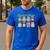 Preschool Is My Jam Retro Preschool Teacher Back To School Men's Casual T-Shirt Royal Blue