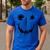 Pumpkin Artist Halloween Art Teacher Men's Casual T-Shirt Royal Blue