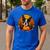 Pumpkin Boston Terrier Costume On Boston Terrier Halloween Men's Casual T-Shirt Royal Blue