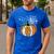 Pumpkin Music Teacher Halloween Fall Music Notes Autumn Men's Casual T-Shirt Royal Blue