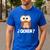 Quien Who Owl Spanish Teacher Men's Casual T-Shirt Royal Blue