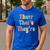 There Their They'Re English Class Grammar Joke Teacher Men's Casual T-Shirt Royal Blue