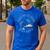 Take Reading English Teacher Library Alien Space T-S Tie Dye Men's Casual T-Shirt Royal Blue