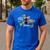 There's Room On My Broom For You Too Teacher Halloween Men's Casual T-Shirt Royal Blue