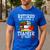 Retired But Forever a Teacher At Heart Teacher Retirement Men's Casual T-Shirt Royal Blue