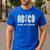 Retro Abcd Teacher Novelty Back To School Teacher Men's Casual T-Shirt Royal Blue