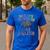 Retro BIOLOGY TEACHERS LOVE BRAINS This Is My Scary STEM Men's Casual T-Shirt Royal Blue