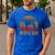 Retro Boston Terrier Dad Dog Owner Pet Bostie Father Men's Casual T-Shirt Royal Blue