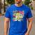 Retro First Grade Teacher Disco Ball Coquette Back To School Men's Casual T-Shirt Royal Blue