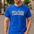 Retro Floral Agriculture Teacher Farmer AG Teacher Team Crew Men's Casual T-Shirt Royal Blue Retro Floral Agriculture Teacher Farmer AG Teacher Team Crew Men's Casual T-Shirt Royal Blue