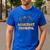 Retro Floral Assistant Principal Shirt For Teachers Day Men's Casual T-Shirt Royal Blue