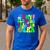 Retro Groovy In My Glowing Teacher Era Happy Teacher's Day Men's Casual T-Shirt Royal Blue Retro Groovy In My Glowing Teacher Era Happy Teacher's Day Men's Casual T-Shirt Royal Blue