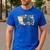 Retro Grovvy Coffee Teach Repeat Teacher Men's Casual T-Shirt Royal Blue Retro Grovvy Coffee Teach Repeat Teacher Men's Casual T-Shirt Royal Blue