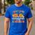 Retro Pumpkin Fall In Love With Learning Autumn Teacher Men's Casual T-Shirt Royal Blue