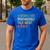 Retro Scientist Warning May Talk About Science Teacher Men's Casual T-Shirt Royal Blue