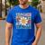 Retro Teacher Daisy Colorful Elementary School Teacher Men's Casual T-Shirt Royal Blue Retro Teacher Daisy Colorful Elementary School Teacher Men's Casual T-Shirt Royal Blue